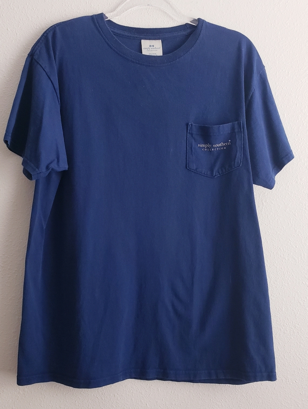Simply Southern Land Of The Free Flamingo Short Sleeve Top - Picture 3 of 4